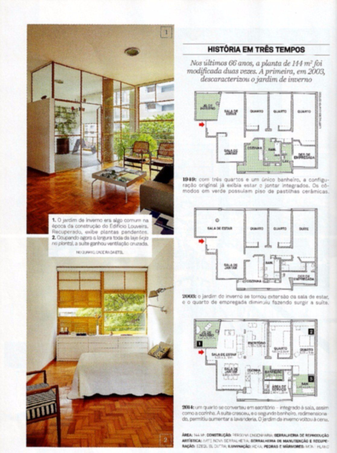 Revista Arquitetura & Construção · “História em três tempos” — o apartamento no Louveira
