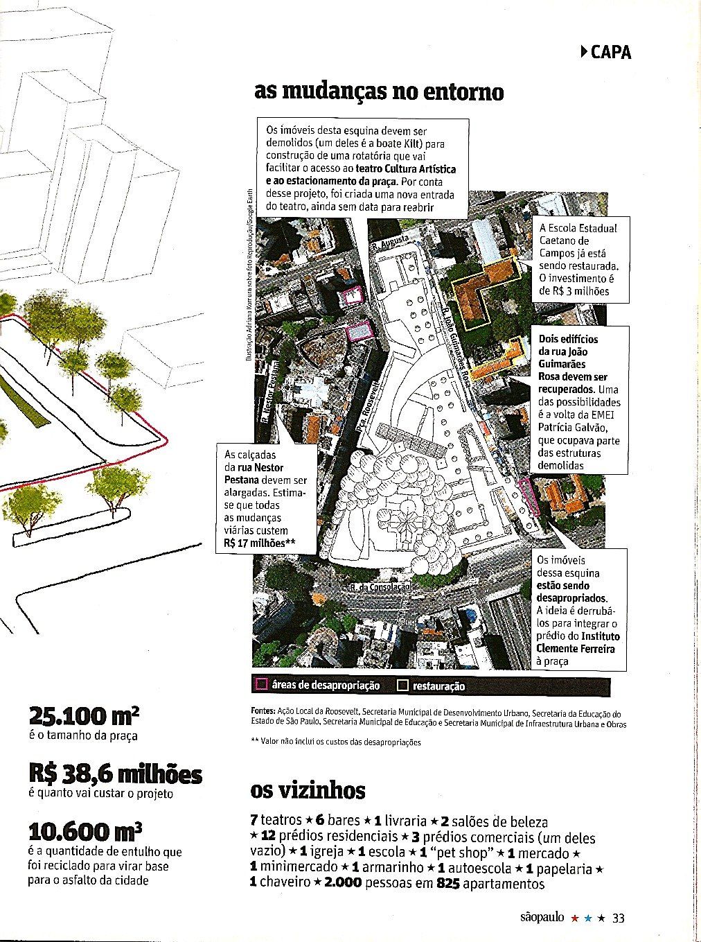 Folha de S.Paulo — revista sãopaulo · “As mudanças no entorno” · 2012